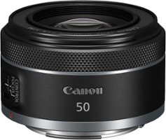 Canon - RF 50mm f/1.8 STM Standard Prime Lens for RF Mount Cameras - Black - Front_Zoom