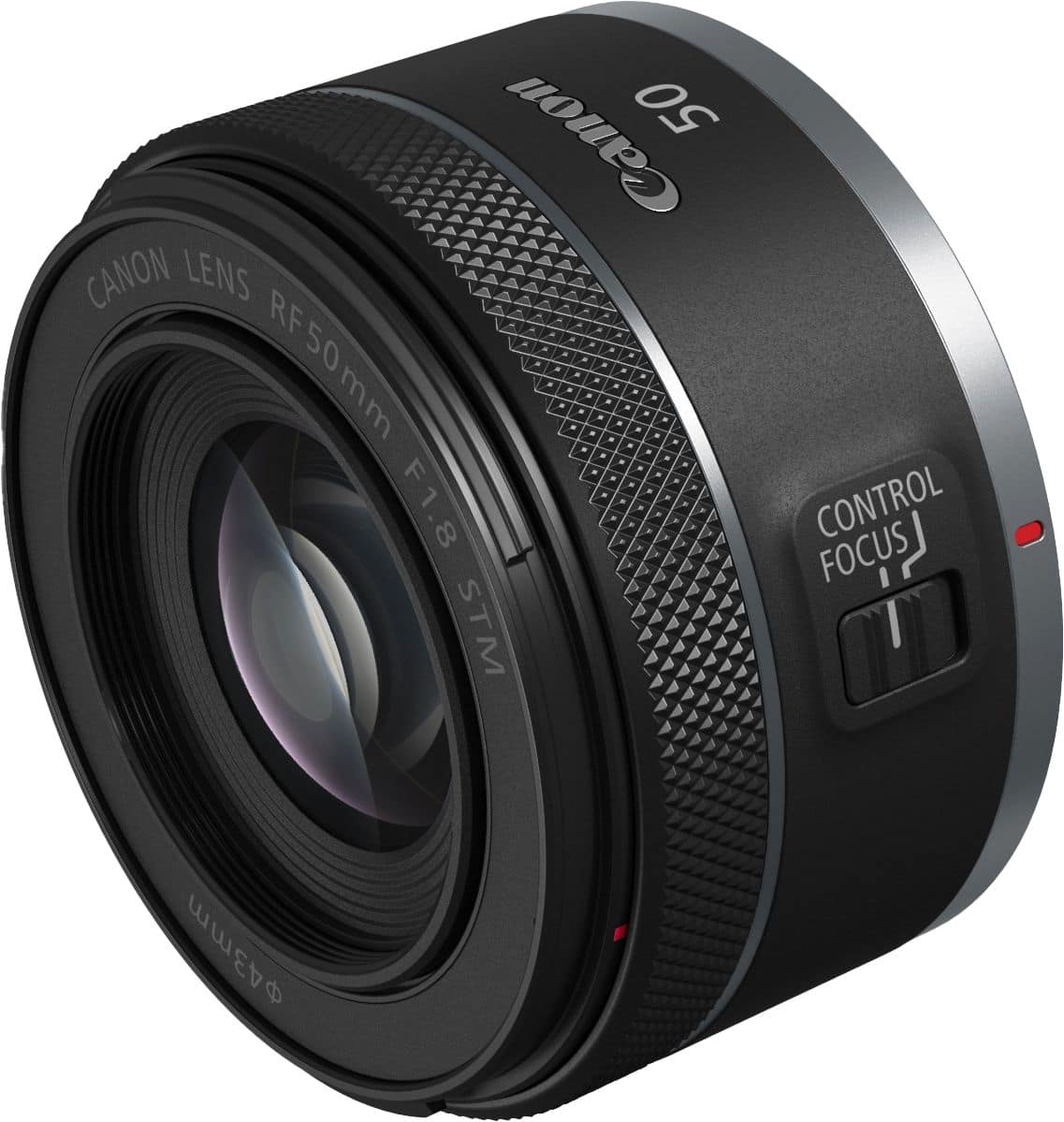 Left. Canon - RF50mm F1.8 STM Standard Prime Lens for EOS R-Series Cameras - Black.