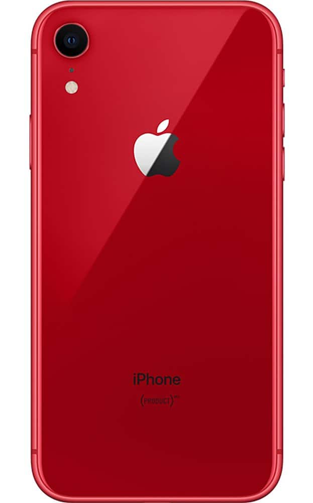 Angle. Apple - Pre-Owned Excellent iPhone XR 64GB (Unlocked) - Red.