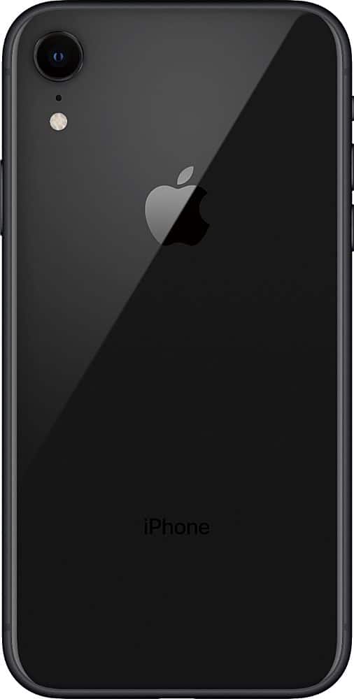 Left View: Apple - Pre-Owned Excellent iPhone XR 64GB (Unlocked) - Black