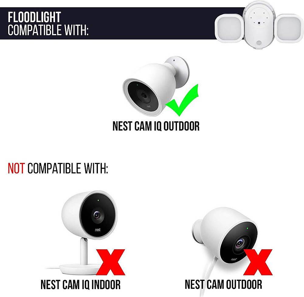 wasserstein mount with floodlight for nest cam iq outdoor