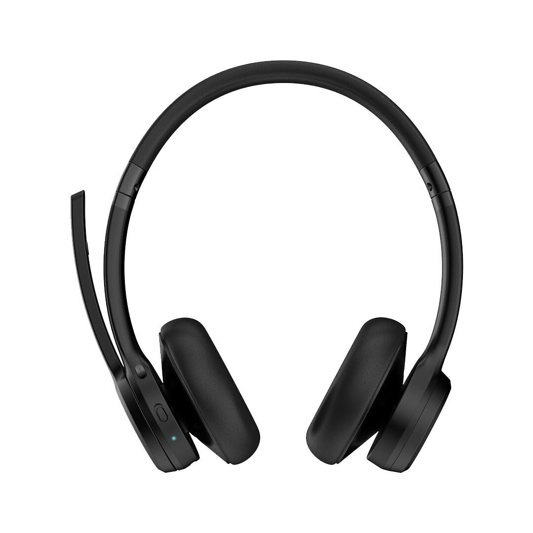 Front. LIVEY - 720BT Dual ENC Wireless Headset with HiFi Audio and Multipoint Bluetooth.