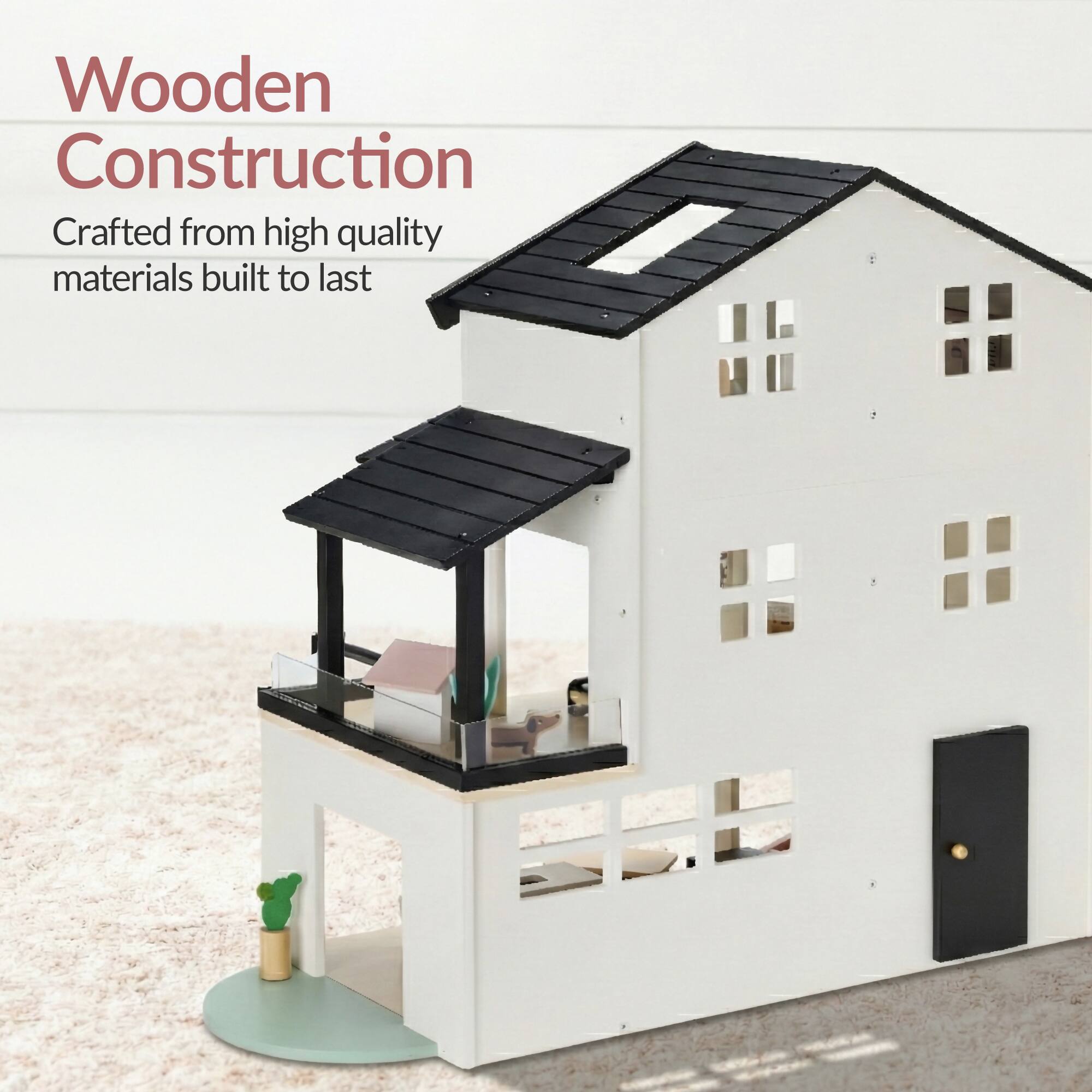 Wooden Construction  
Crafted from high quality materials built to last