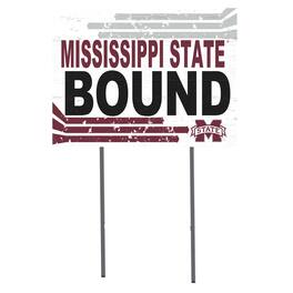 Jardine - Mississippi State Bulldogs 18'' x 24'' Bound Yard Sign - White
