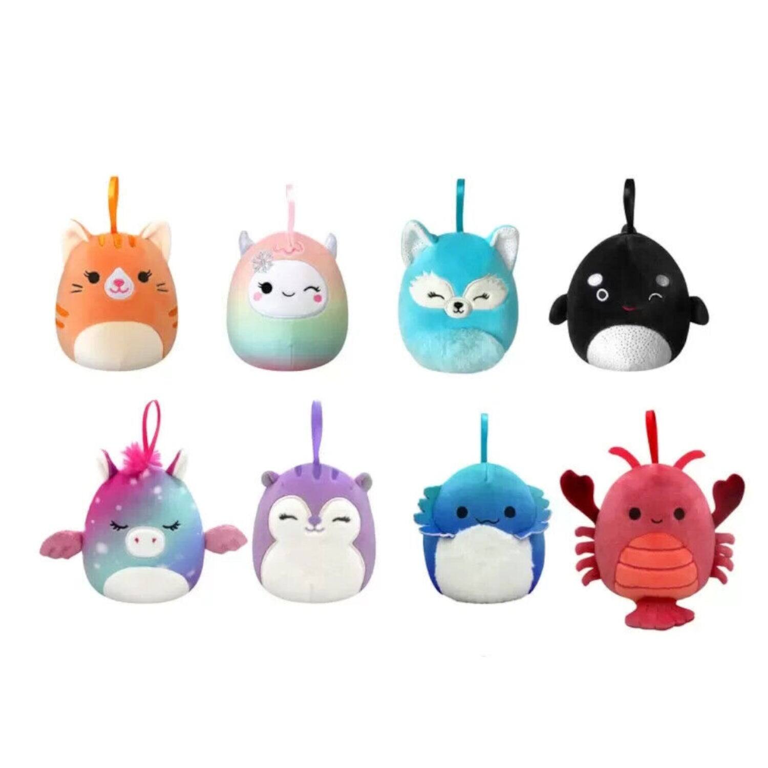 Alt View 2. Jazwares - Squishmallows: Holiday Christmas Bright Squads Ornament Set - 8-Pack [4 Inch].