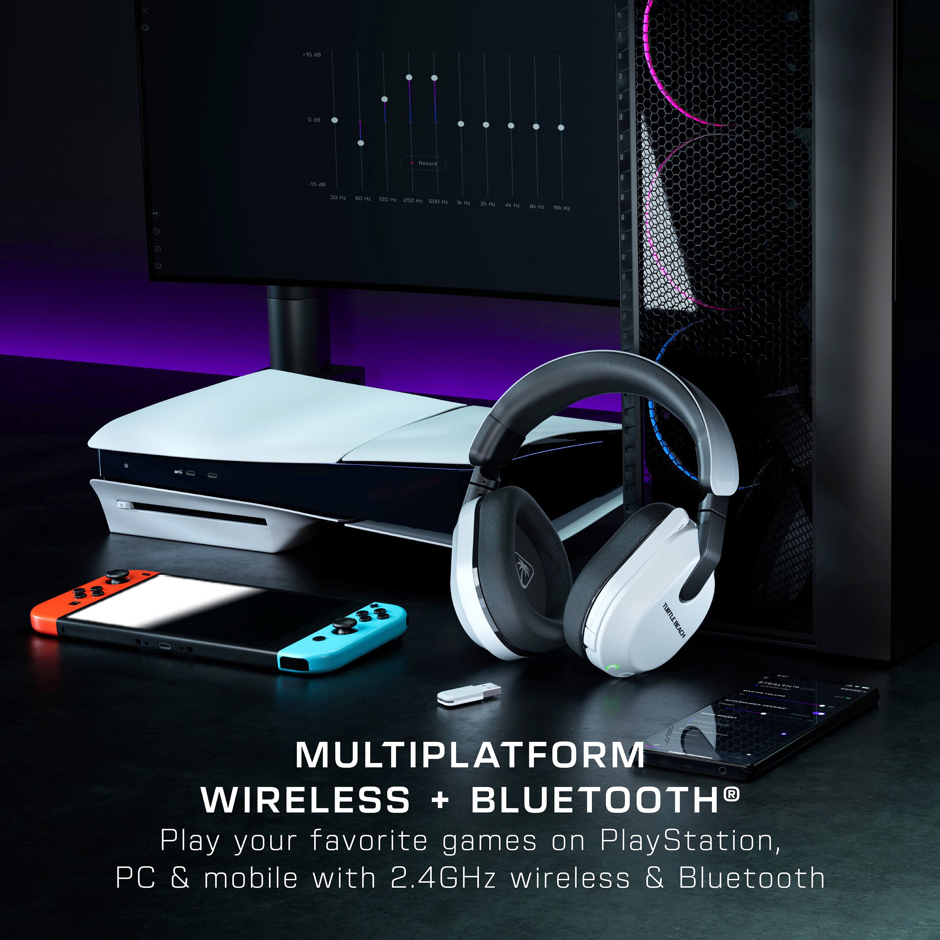 MULTIPLATFORM WIRELESS + BLUETOOTH: Play your favorite games on PlayStation, PC, and mobile with 2.4GHz wireless and Bluetooth.