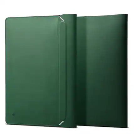 Front. Spigen - Spigen Valentinus Protective Laptop Sleeve for 14-inch Laptop - Jeju Green.