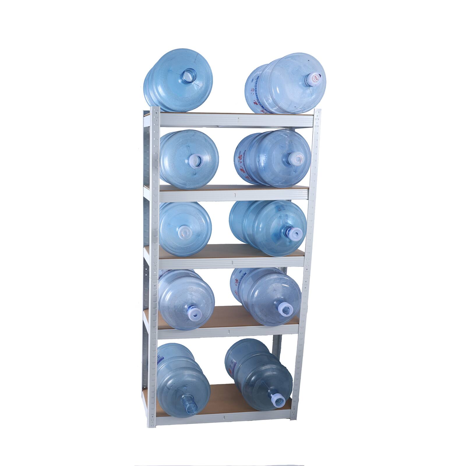 Left. Lirago - 5-Tier Metal Storage Shelves for Garage Utility Storage Shelves ( 59-in H x 29.5-in W x 12-in D ) - White.
