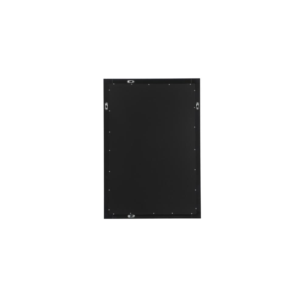 Angle. Elegant Decor - Cole vanity mirror 22 x 32 inch in black - Black.