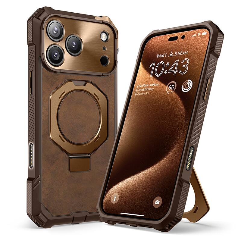 SUPCASE - UB Grip Rugged MagSafe Case for iPhone 17 Pro Max – Heavy-Duty Protection with Magnetic Charging Support - Leather