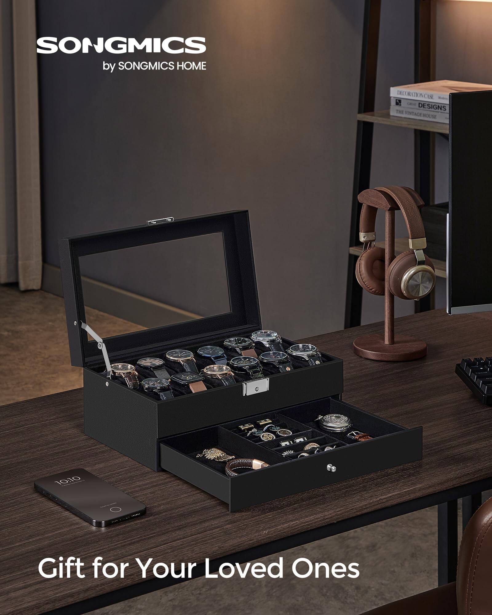 SONGMICS  
by SONGMICS HOME  

DECORATION CASE  
DESIGNS  
THE VINTAGE HOUSE  

Gift for Your Loved Ones