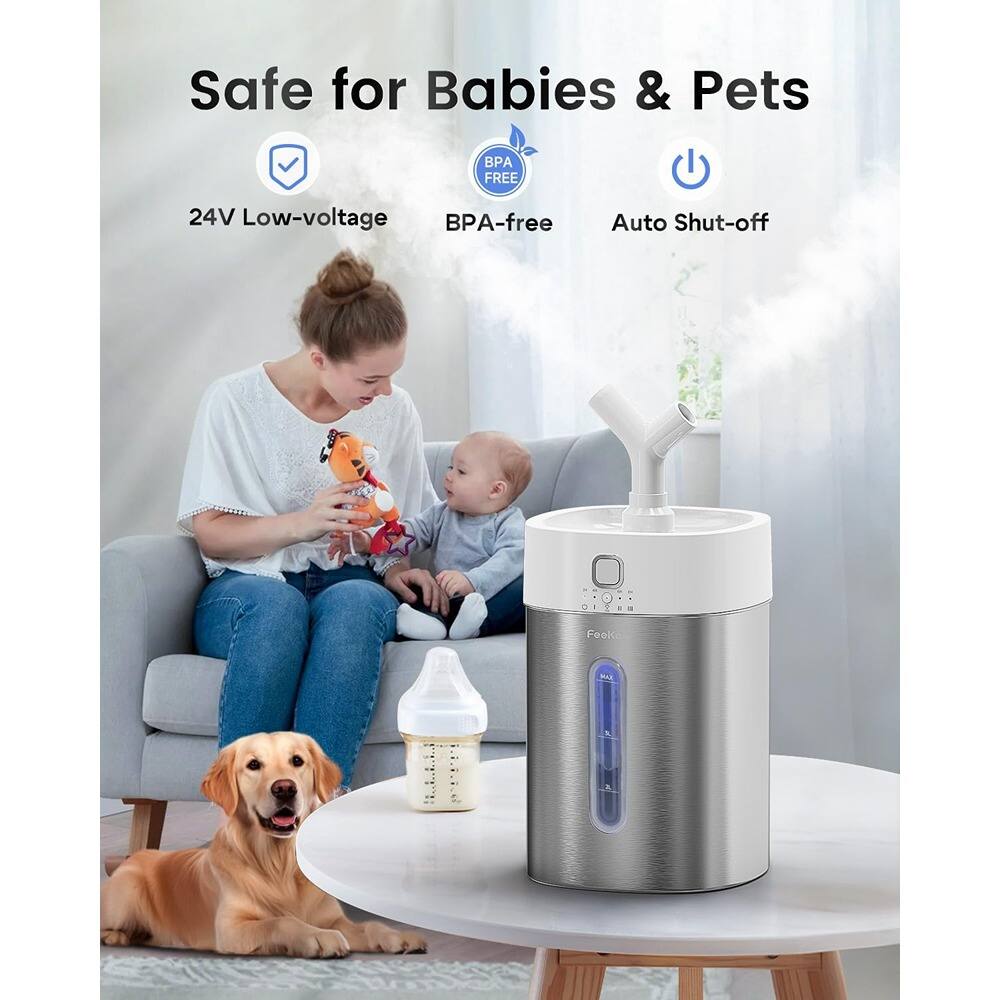 Safe for Babies & Pets  
24V Low-voltage  
BPA-free  
Auto Shut-off