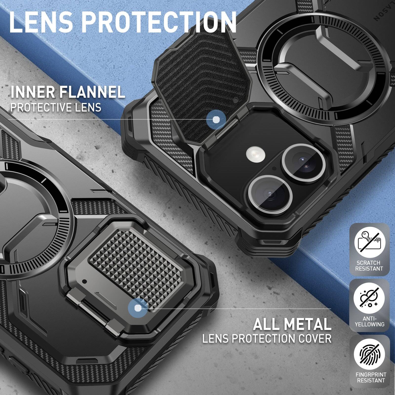 LENS PROTECTION

INNER FLANNEL PROTECTIVE LENS

ALL METAL LENS PROTECTION COVER

- SCRATCH RESISTANT
- ANTI-YELLOWING
- FINGERPRINT RESISTANT
