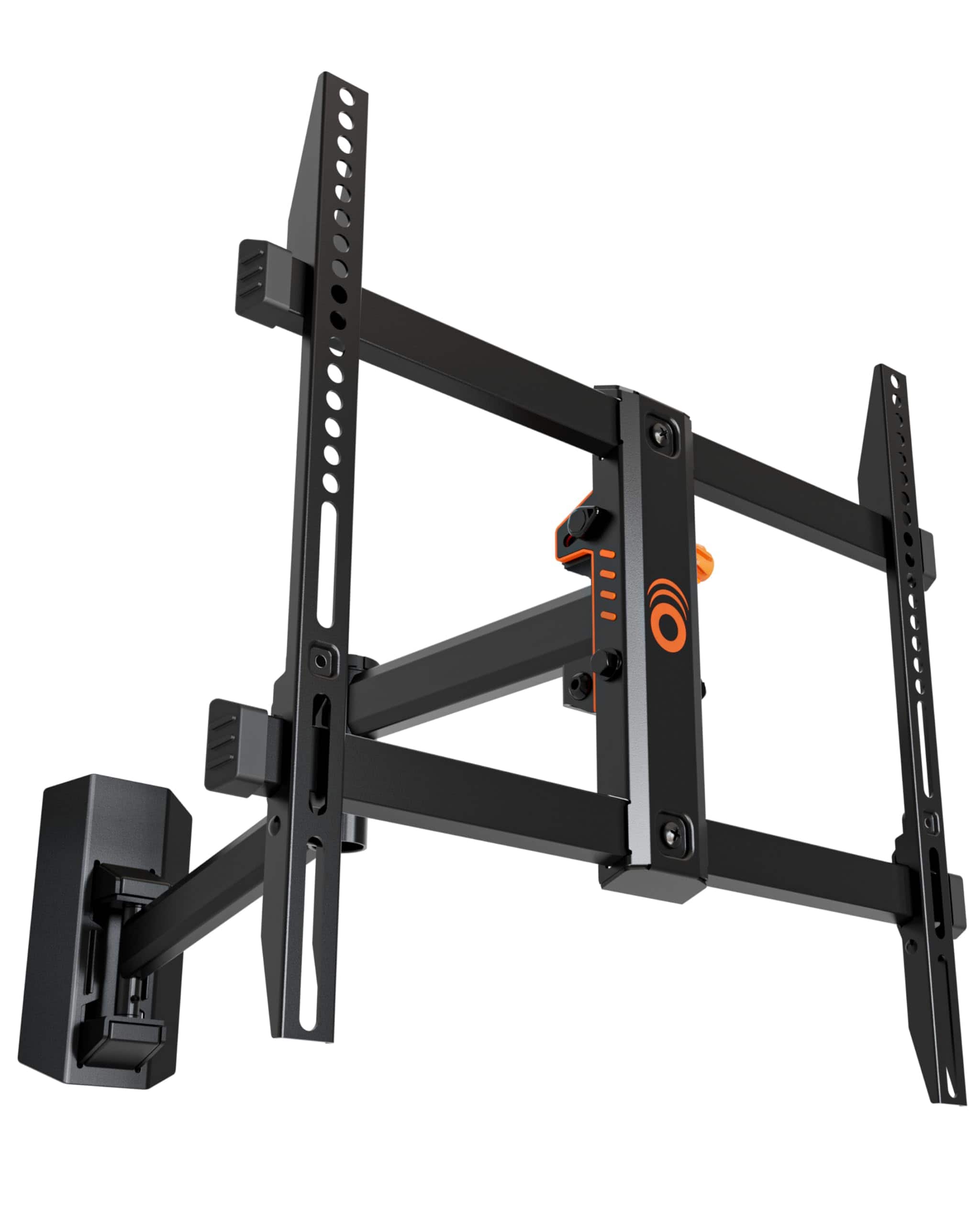 Front. ECHOGEAR - SwiftStud Full Motion TV Wall Mount for TVs Up to 60" - Extend, Tilt, Swivel- Single Stud Design for Easy Install - Black.