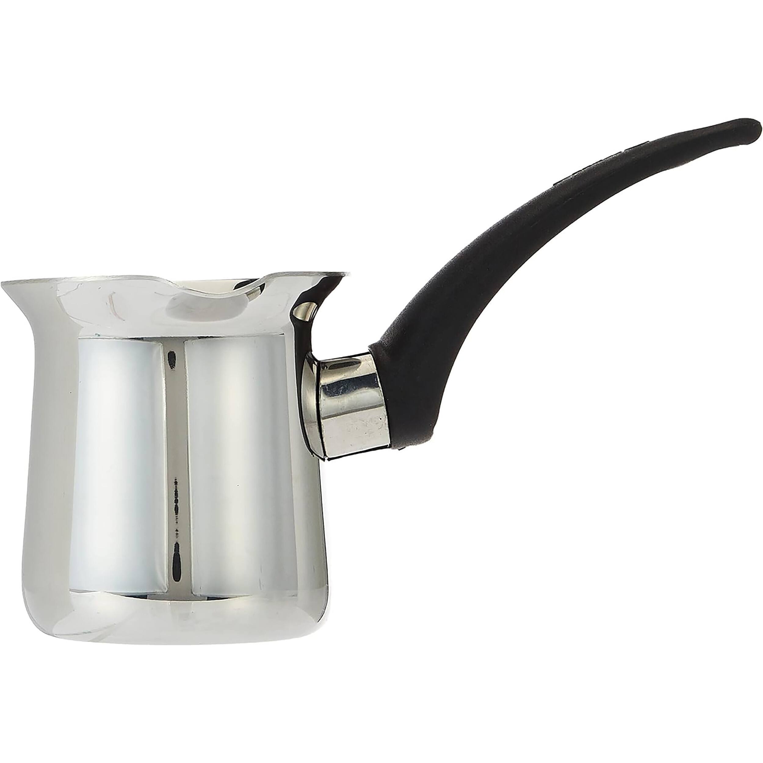 Alt View 1. Korkmaz - Korkmaz Orbit 8 Ounce Stainless Steel Turkish Coffee Pot in Silver - Silver.