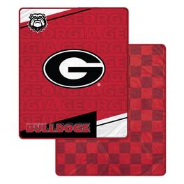 Pegasus - Georgia Bulldogs 60" x 70" Diagonal Ghost Checkered Double-Sided Blanket - Multicolor