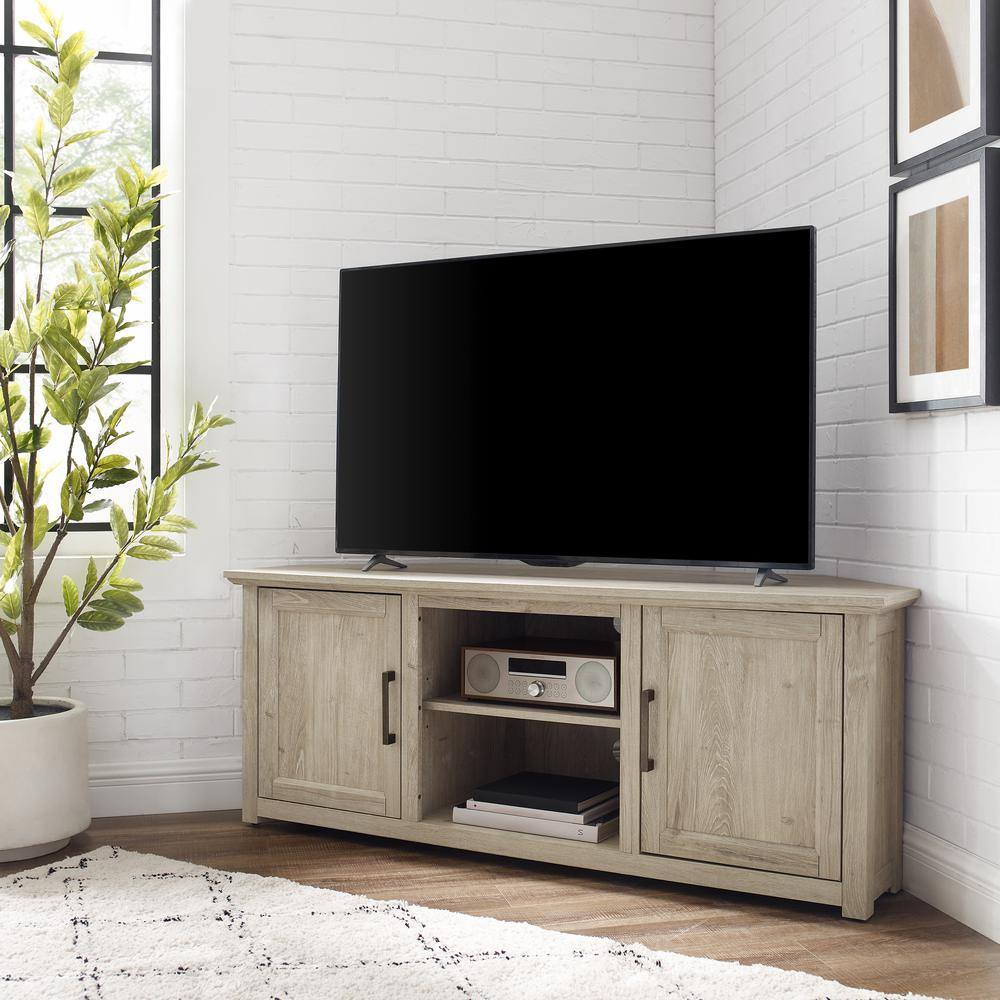 Alt View 1. Crosley Furniture - Camden Corner Tv Stand For 65+ Inch Tv - Gray.