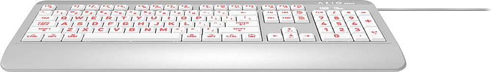 Alt View 13. AZIO - KB540 Antimicrobial Wired Membrane Keyboard for Mac - Silver.