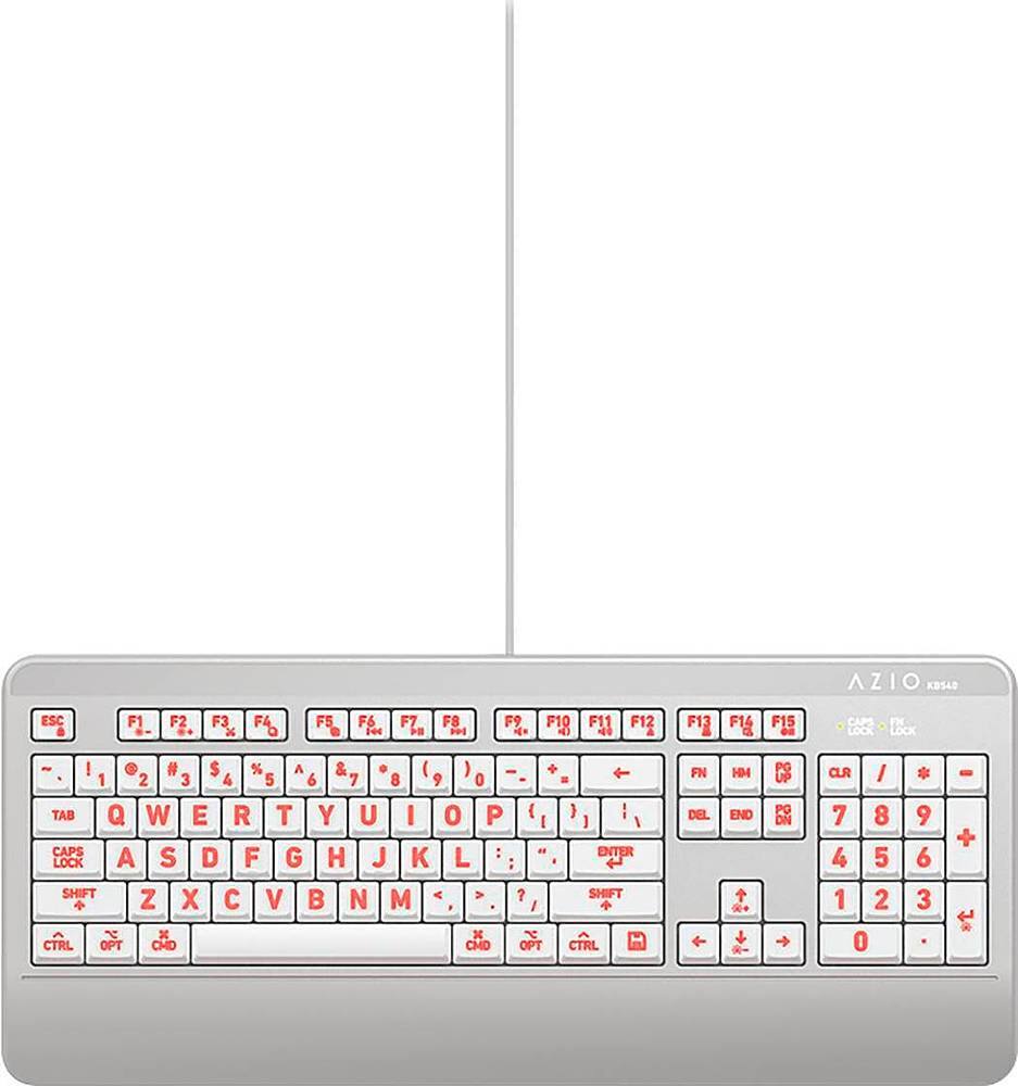 Alt View 14. AZIO - KB540 Antimicrobial Wired Membrane Keyboard for Mac - Silver.