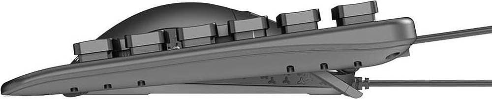 Alt View 14. AZIO - KM535 Full-size Wired Membrane Keyboard and Mouse Bundle for PC with Antimicrobial - Black.