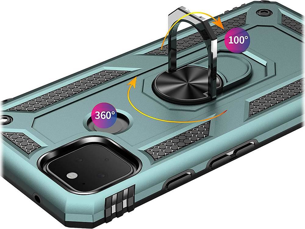 Alt View 14. SaharaCase - Military Kickstand Series Carrying Case for Google Pixel 5 - Green.