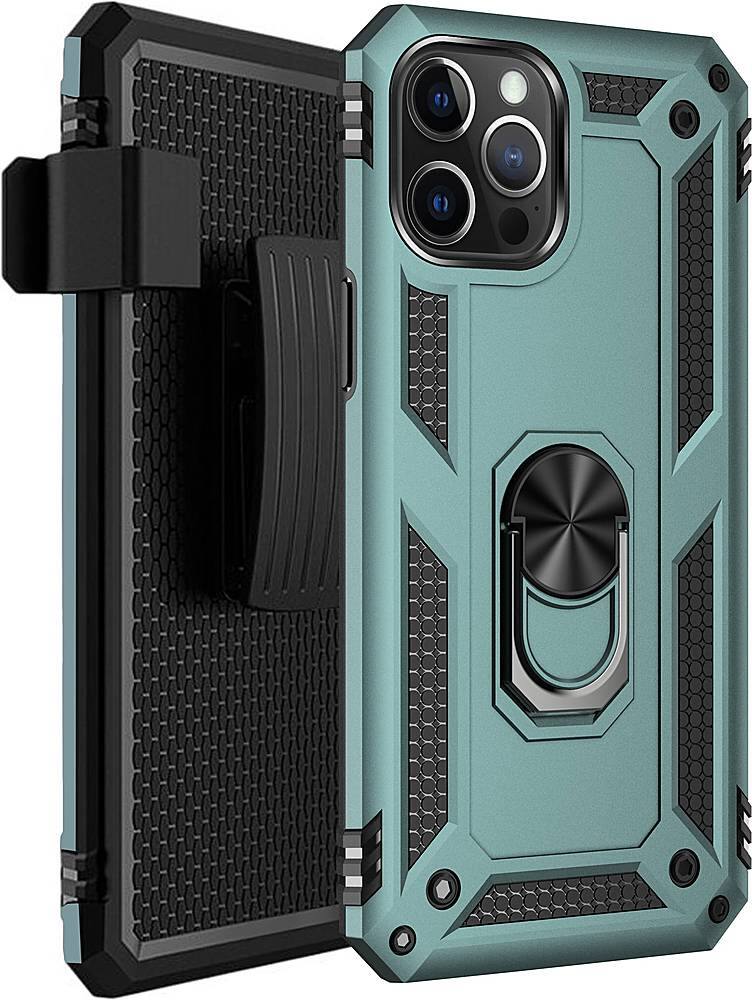 Alt View 12. SaharaCase - Military Kickstand Series Carrying Case for Apple iPhone 12 Pro Max - Green.