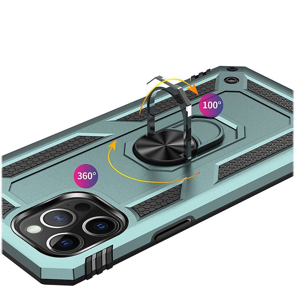 Alt View 14. SaharaCase - Military Kickstand Series Carrying Case for Apple iPhone 12 Pro Max - Green.