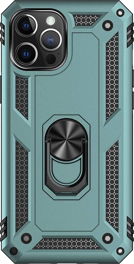 Alt View 1. SaharaCase - Military Kickstand Series Carrying Case for Apple iPhone 12 Pro Max - Green.