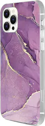 SaharaCase - Marble Carrying Case for Apple iPhone 12 Pro Max - Purple Marble - Front_Zoom