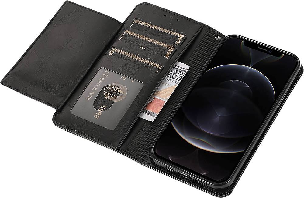 Alt View 14. SaharaCase - Folio Wallet Case for Apple iPhone 12 and 12 Pro - Black.