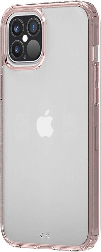 Left View: Incipio - Slim Hard shell Case for Apple iPhone 12 Pro Max - Translucent Lilac Purple