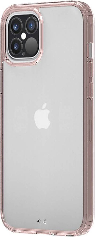 Left. SaharaCase - Hard Shell Series Case for Apple&#174; iPhone&#174; 12 Pro Max - Clear Rose Gold.