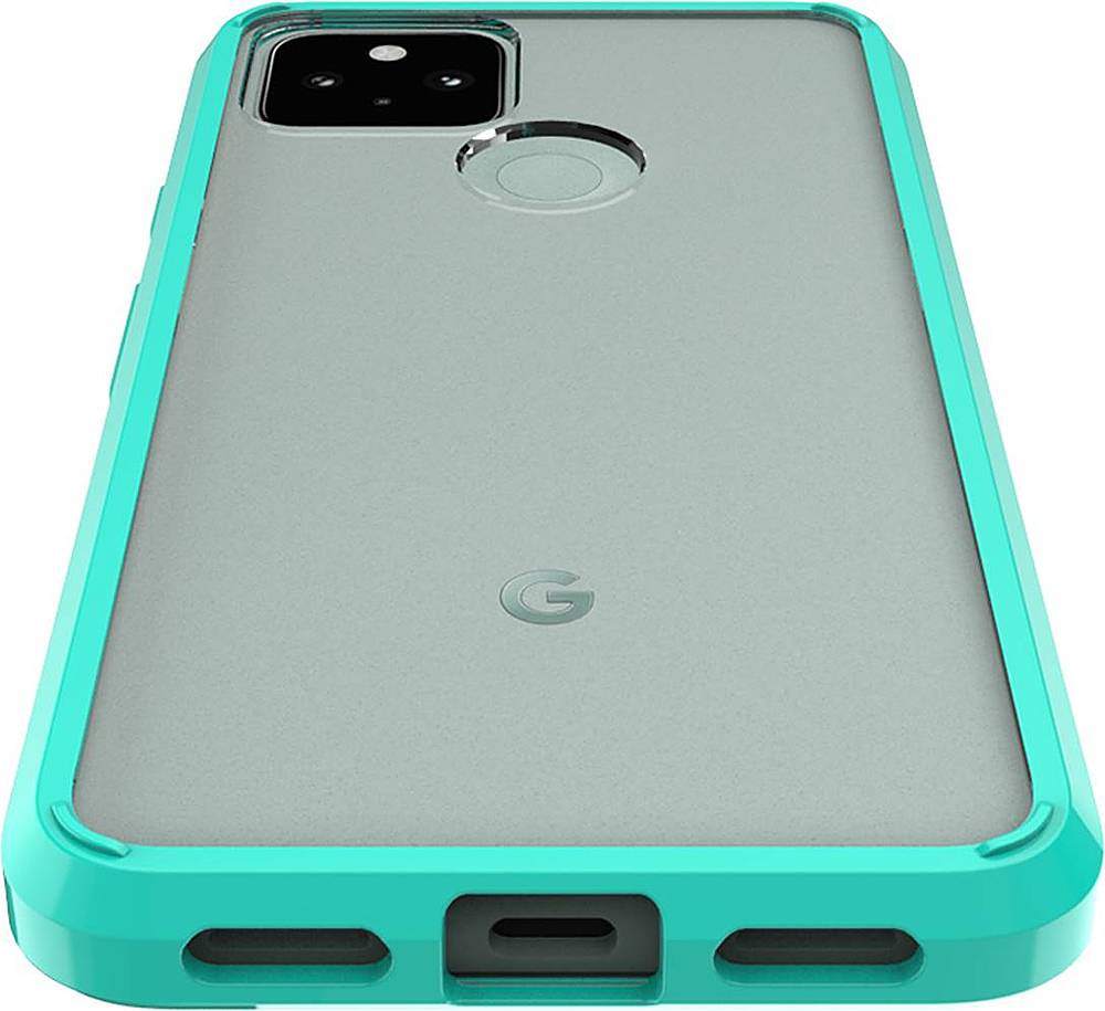 Alt View 13. SaharaCase - Hard Shell Series Case for Google Pixel 5 - Clear Teal.