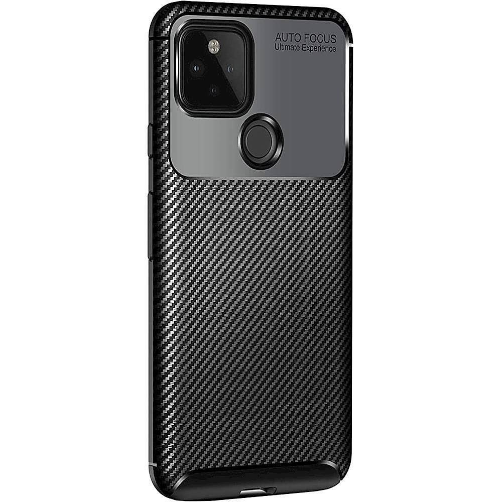 Angle. SaharaCase - Prestige Series Carrying Case for Google Pixel 5 - Black.