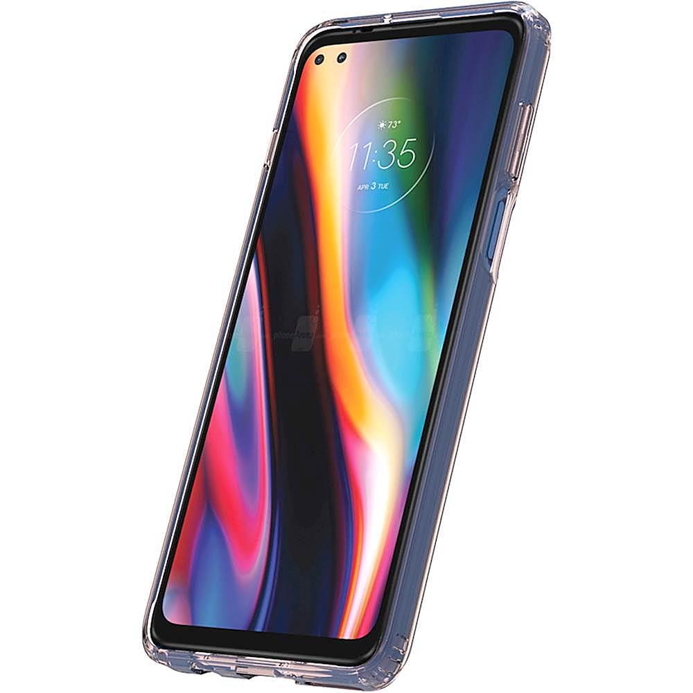 Alt View 12. SaharaCase - Hard Shell Series Case for Motorola One 5G - Clear Rose Gold.