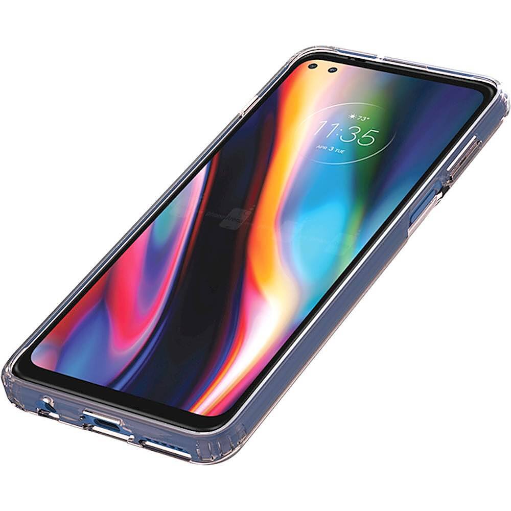 Alt View 14. SaharaCase - Hard Shell Series Case for Motorola One 5G - Clear Rose Gold.