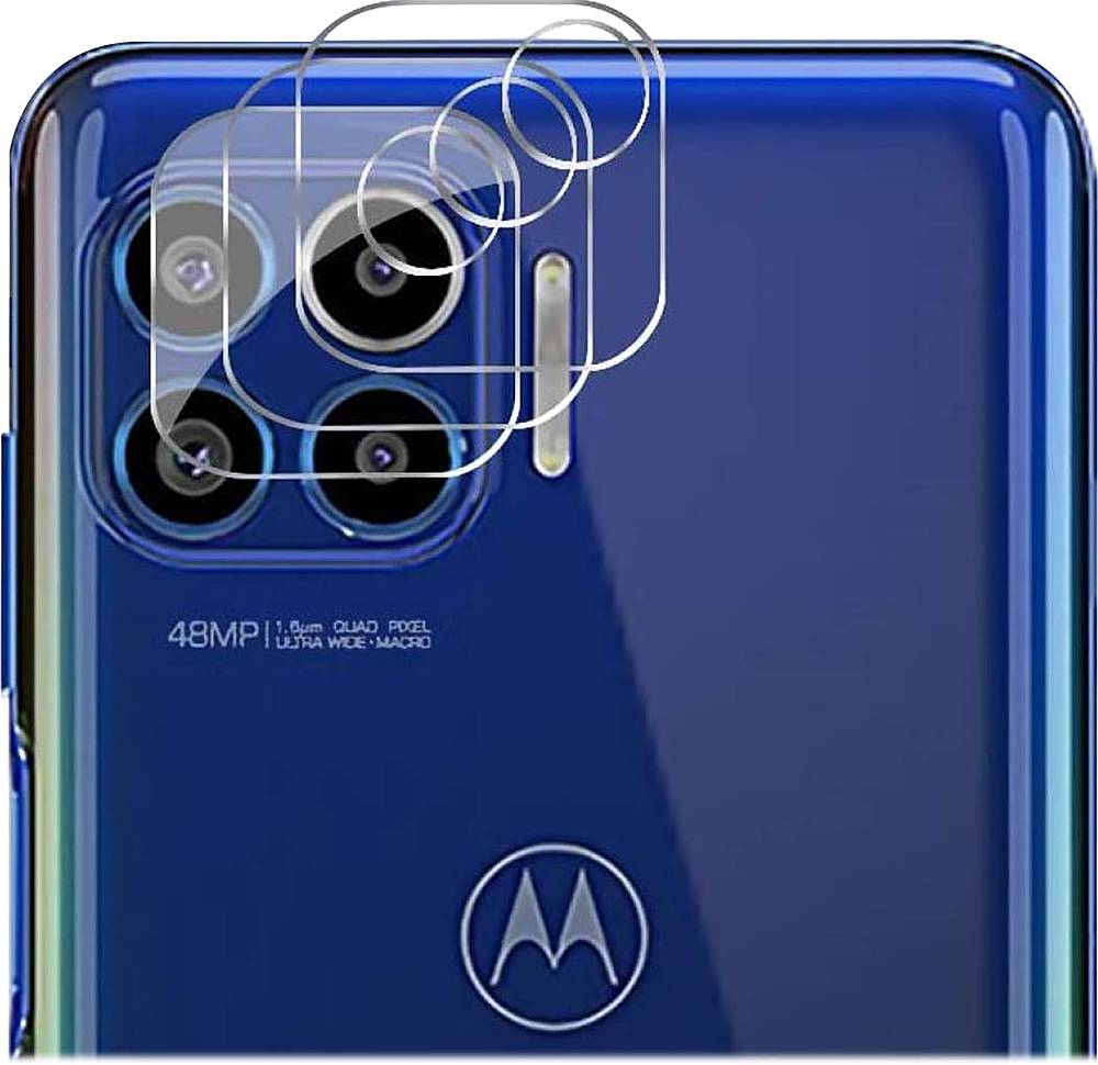 Angle. SaharaCase - FlexiGlass Camera Lens Protector for Motorola One 5G (2-Pack) - Clear.