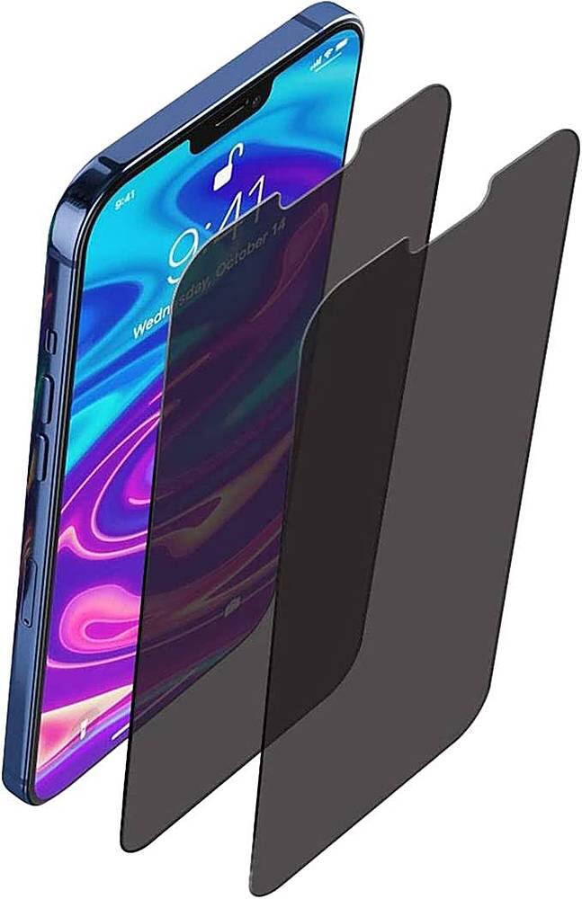 Alt View 11. SaharaCase - ZeroDamage Ultra Strong Tempered Glass Screen Protector for Apple® iPhone® 12 Pro Max (2-Pack) - Privacy.