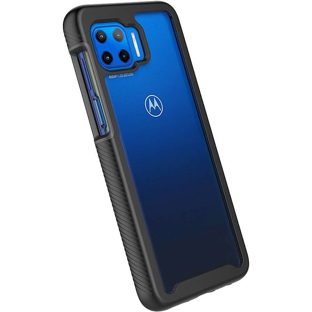Alt View 12. SaharaCase - GRIP Series Carrying Case for Motorola One 5G - Black.