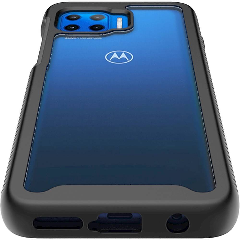 Alt View 14. SaharaCase - GRIP Series Carrying Case for Motorola One 5G - Black.