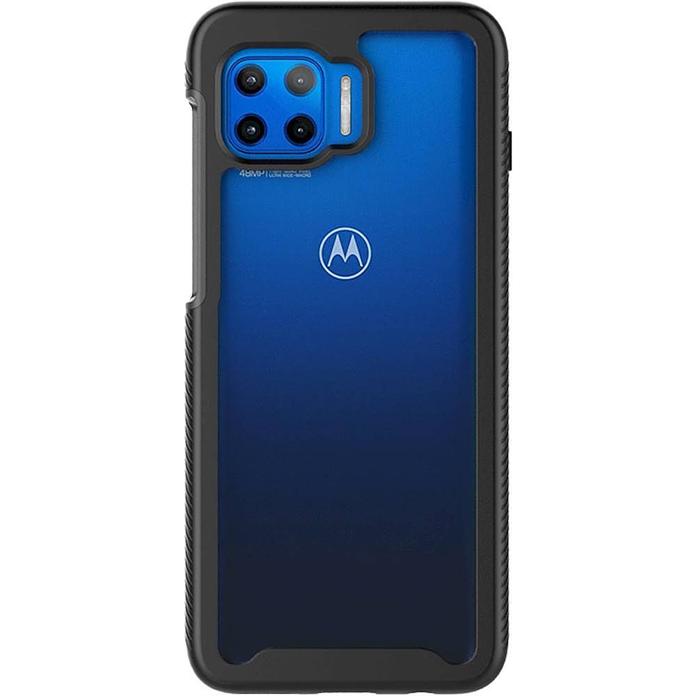 Alt View 1. SaharaCase - GRIP Series Carrying Case for Motorola One 5G - Black.