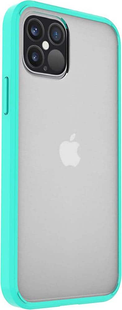 Angle. SaharaCase - Hard Shell Series Case for Apple® iPhone® 12 and 12 Pro - Clear Teal.