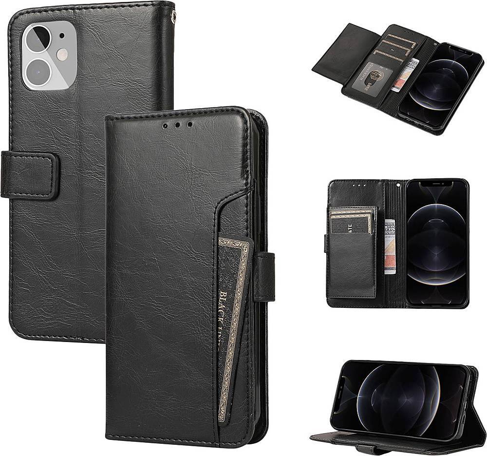 Alt View 15. SaharaCase - Folio Wallet Case for Apple iPhone 12 mini - Black.