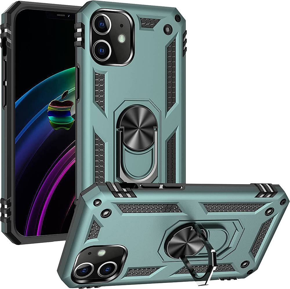 Alt View 11. SaharaCase - Military Kickstand Series Carrying Case for Apple iPhone 12 mini - Green.