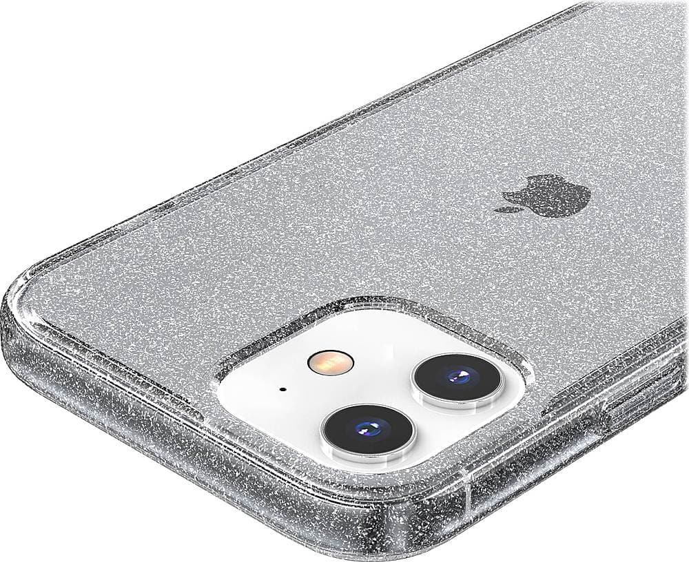 Alt View 12. SaharaCase - Sparkle Series Hard Shell Case for Apple iPhone 12 and 12 Pro - Black.