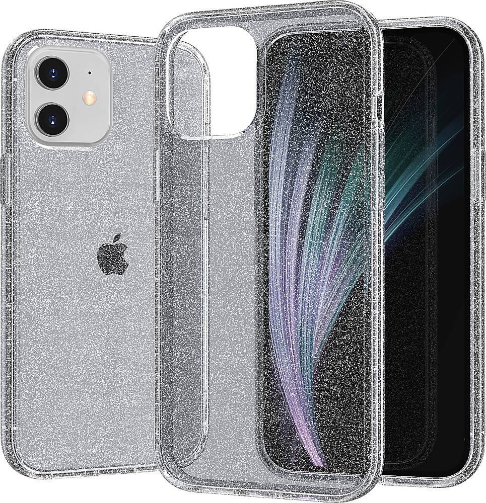 Alt View 14. SaharaCase - Sparkle Series Hard Shell Case for Apple iPhone 12 and 12 Pro - Black.