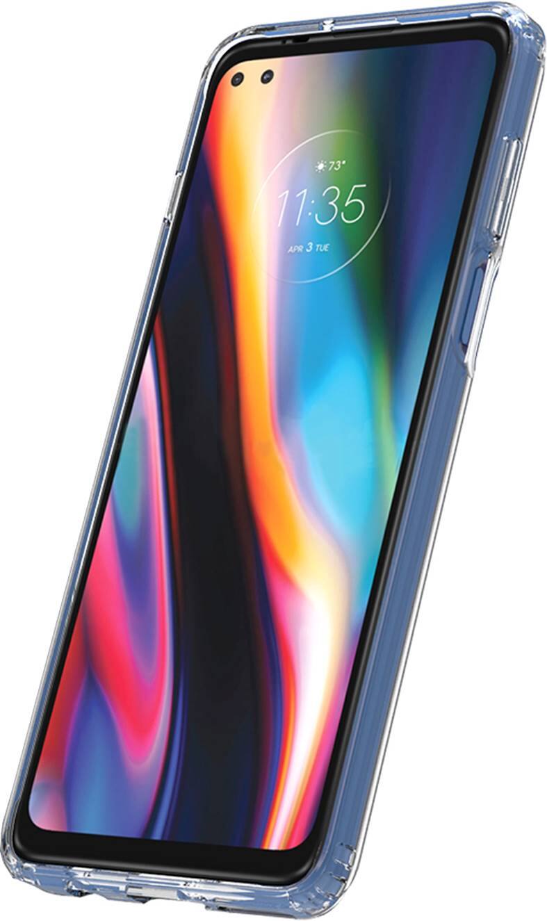 Alt View 12. SaharaCase - Hard Shell Series Case for Motorola One 5G - Clear.