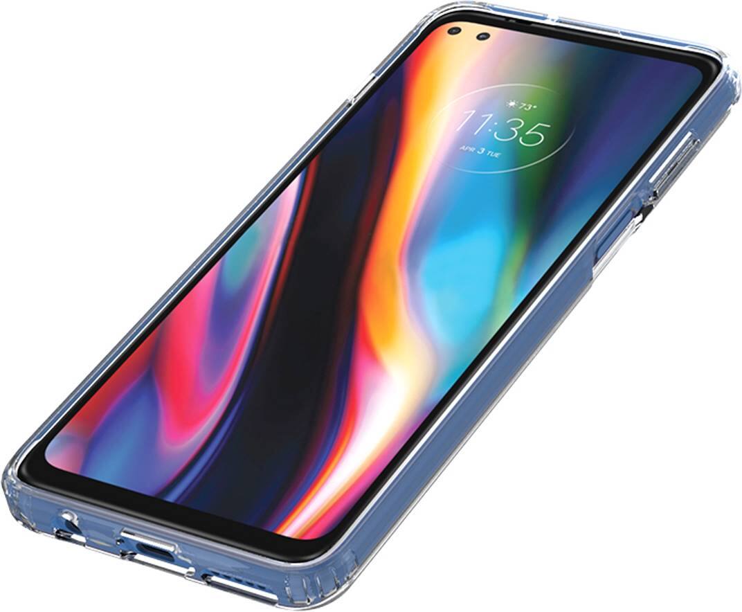 Alt View 14. SaharaCase - Hard Shell Series Case for Motorola One 5G - Clear.