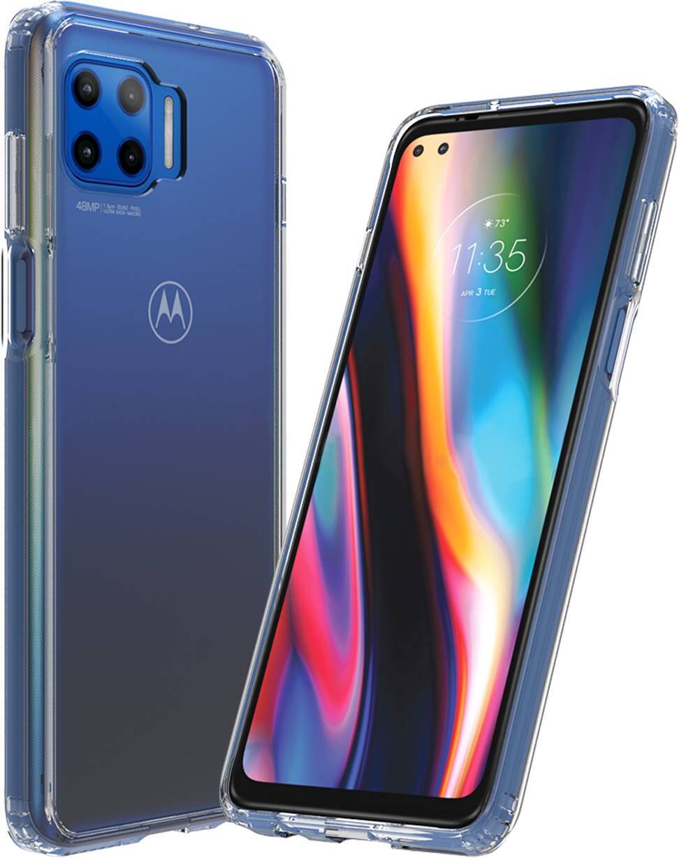 Alt View 16. SaharaCase - Hard Shell Series Case for Motorola One 5G - Clear.