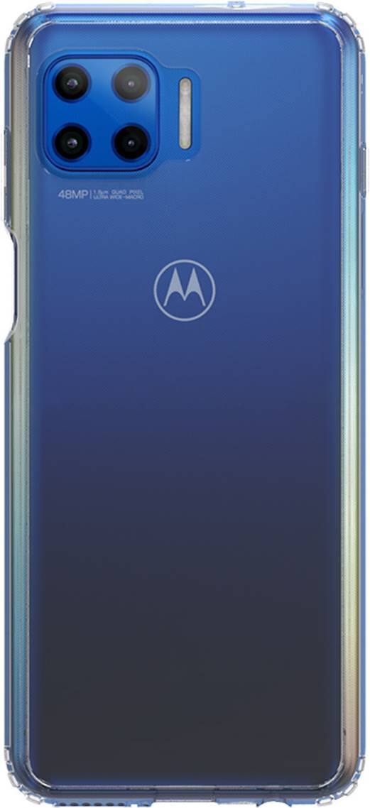 Alt View 1. SaharaCase - Hard Shell Series Case for Motorola One 5G - Clear.